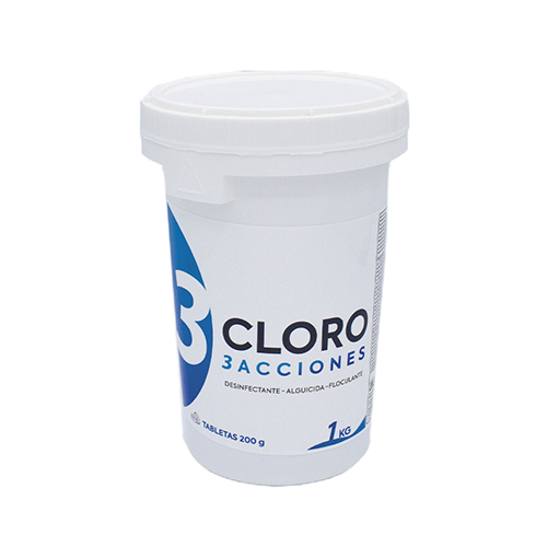 Cloro 3 Acciones en Pastillas | 1kg