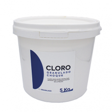 Cloro granulado de choque...