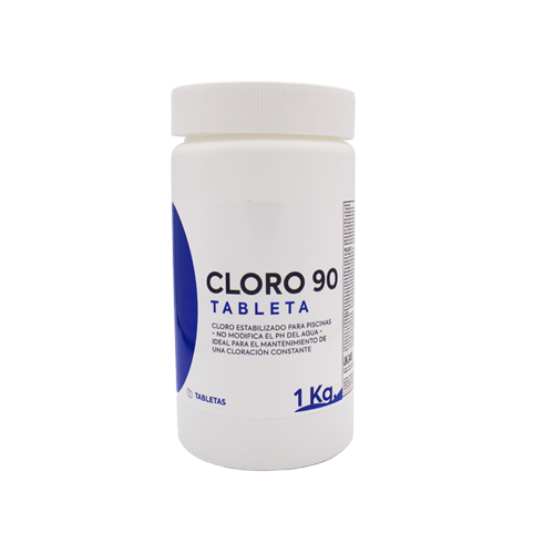 Cloro lento 90/200 em pastilhas | 1kg