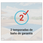 Garantía 2 temporadas de baño