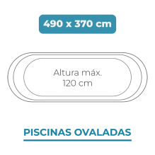 Liner 490x370x120 Piscinas Ovaladas