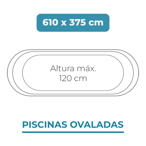 Liner 610x375x120 Piscinas Ovaladas