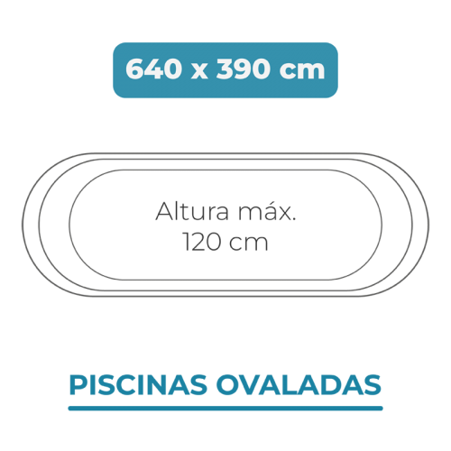 Liner para Piscina 640x390x120...