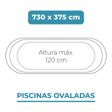 Liner 730x375x120 Piscinas Ovaladas
