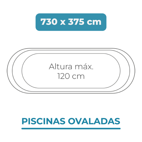 Liner 730x375x120 Piscinas Ovaladas