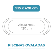 Liner 915x470x120 Piscinas Ovaladas