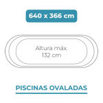 Liner 640x366x132 Piscinas Ovaladas