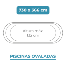 Liner 730x366x132 Piscinas Ovaladas