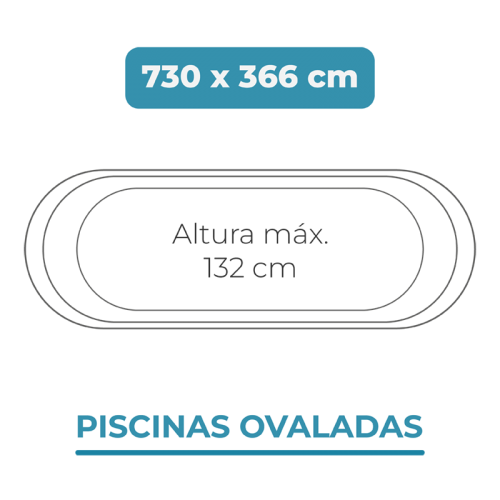 Liner para Piscina 730x366x132...
