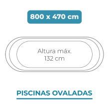 Liner 800x470x132 Piscinas Ovaladas