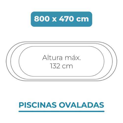 Liner para Piscina 800x470x132...
