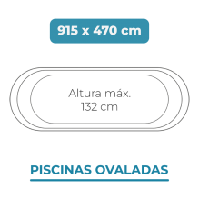 Liner 915x470x132 Piscinas Ovaladas