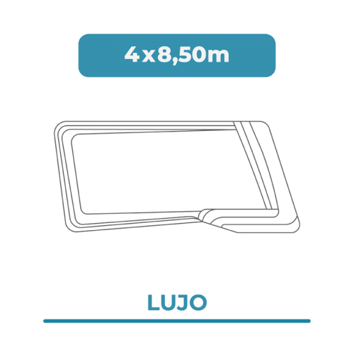 Cobertura piscina 4X8,50 Lujo