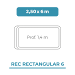 Rec Rectangular 6 2,50x6