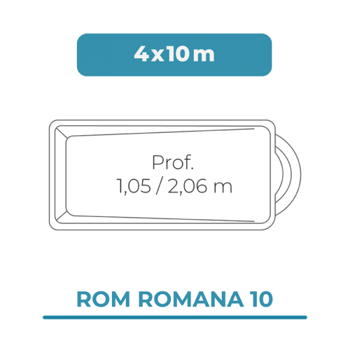 Cobertura piscina 4X10 Rom Romana 10