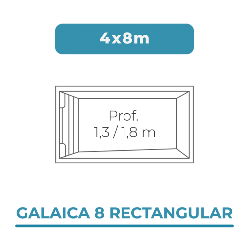 Galaica 8 Rectangular 4x8