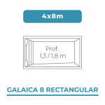 Galaica 8 Rectangular 4x8