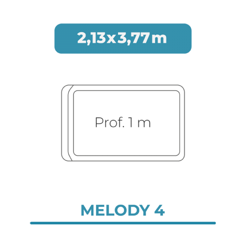 Cobertura piscina 2,13X3,77 Melody 4
