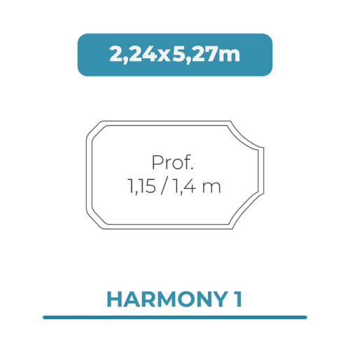 Cobertura piscina 2,24X5,27 Harmony 1