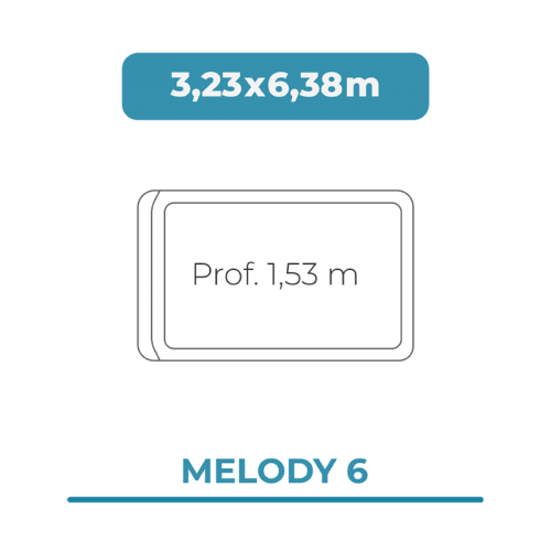 Cobertura piscina 3,23X6,38 Melody 6