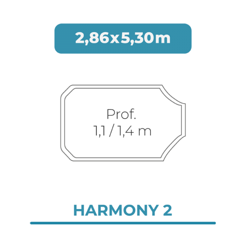Cobertura piscina 2,86X5,30 Harmony 2