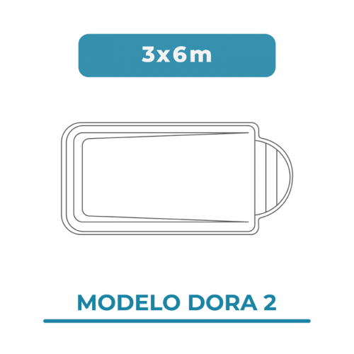 Cobertura piscina 3X6 Dora 2