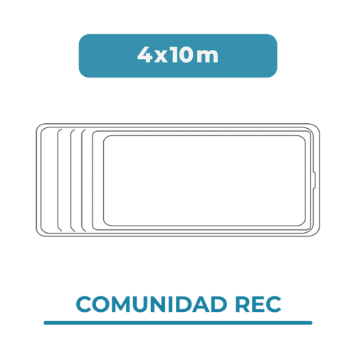 Cobertura piscina 4X10 Comunidad Rec