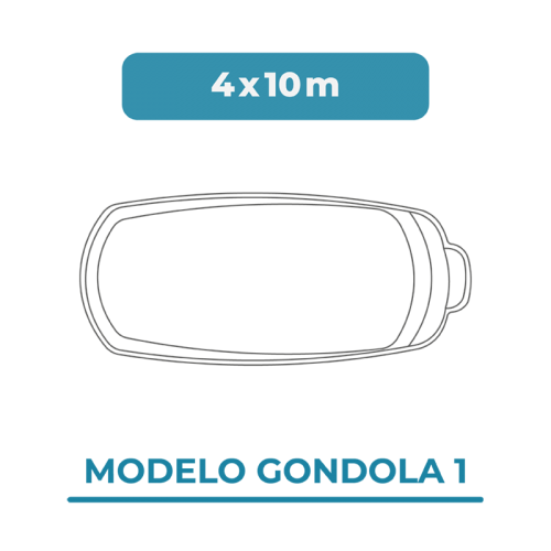 Cobertura piscina 4X10 Góndola 1