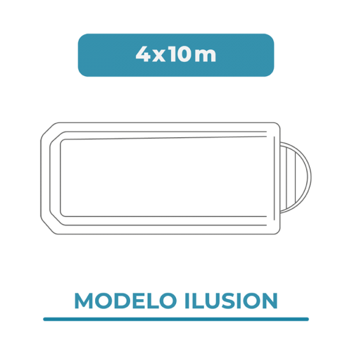 Cobertura piscina 4X10 Ilusión