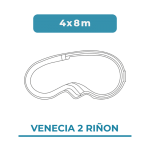 Venecia 2 Riñon 4x8