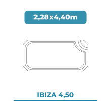 Cobertura piscina 2,28X4,40...