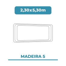 Cobertura piscina 2,30X5,30...