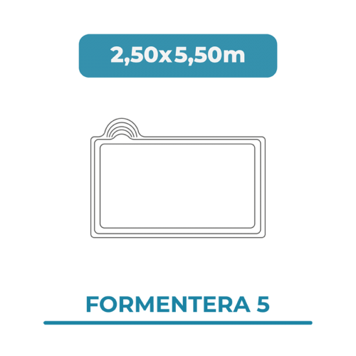Cobertura piscina 2,50X5,50 Formentera 5