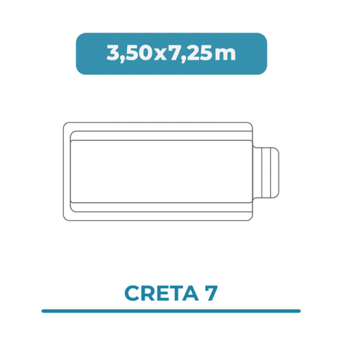 Cobertura piscina 3,50X7,25 Creta 7