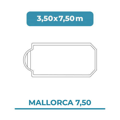Cobertura piscina 3,50X7,50 Mallorca...