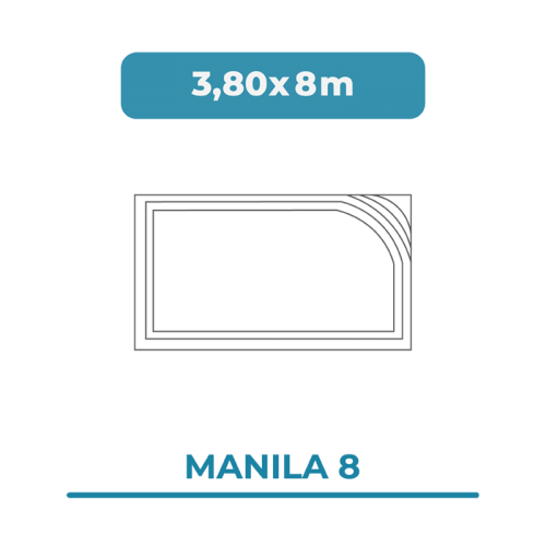 Cobertura piscina 3,80X8 Manila 8