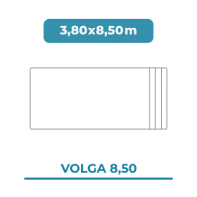 Cobertura piscina 3,80X8,50...
