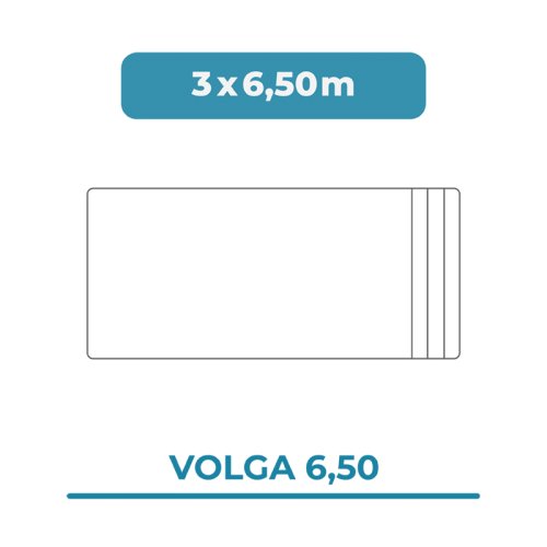 Cobertura piscina 3X6,50 Volga 6,50