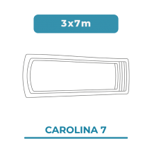 Cobertura piscina 3X7...