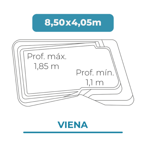 Cobertura piscina 8,50 X 4,05 Viena