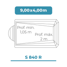 Cobertura piscina 9,00 X...