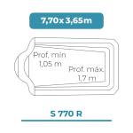 S 770 R 7,70x3,65