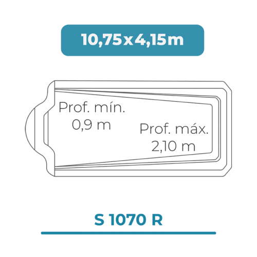 Cobertura piscina 10,75 X 4,15 S1070R