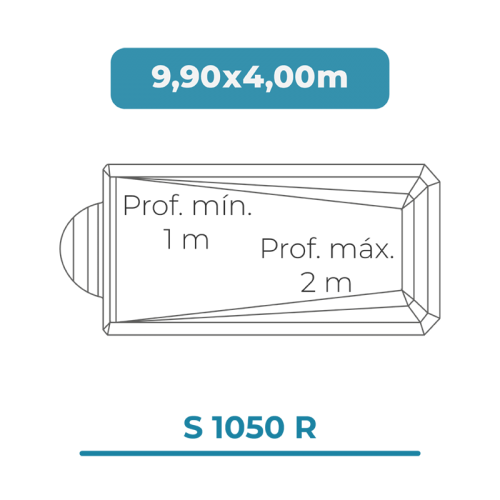 Cobertura piscina 9,90 X 4,00 S1050R