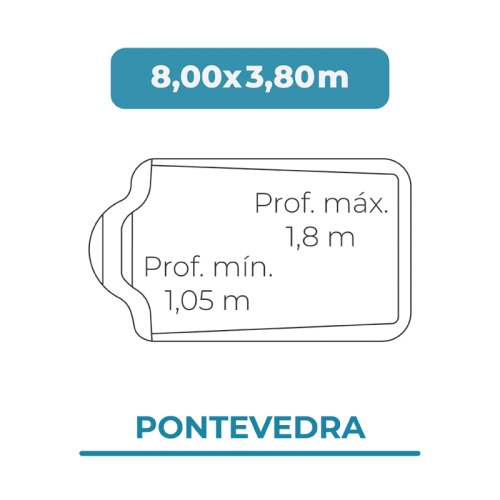 Cobertura piscina 8,00 X 3,80 Pontevedra