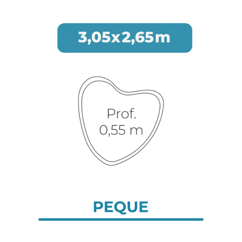 Cobertura piscina 3,05 X 2,65 Peque