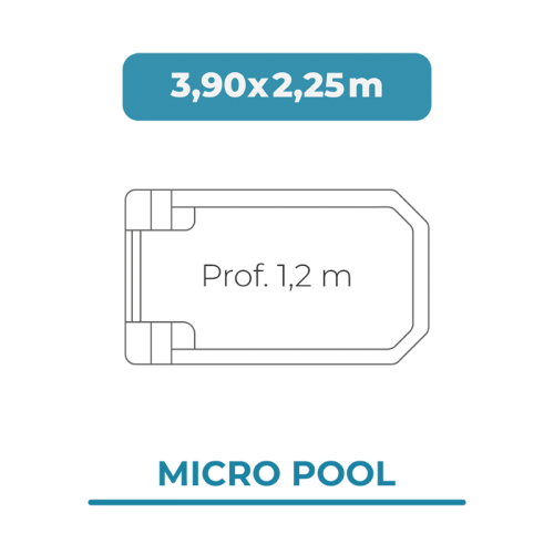 Cobertura piscina 3,90 X 2,25 Micropool