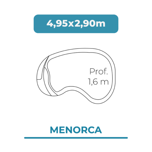 Cobertor piscina 4,95 X 2,90 Menorca