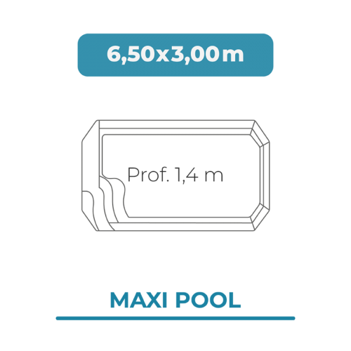 Cobertura piscina 6,50 X 3,00 Maxi Pool