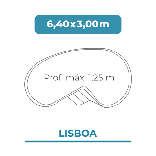 Cobertura piscina 6,40 X 3,00 Lisboa